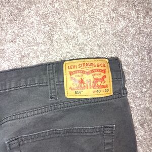 Levi's 514 Men's Charcoal Gray Relaxed Jeans